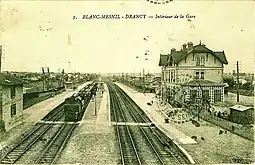 La gare alors dite de Blanc-Mesnil - Drancy, au début du XXe siècle.