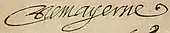 signature de Théodore de Mayerne