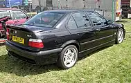 BMW M3 berline (1996–1998), vue arrière