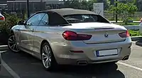 BMW 650i cabriolet fermée
