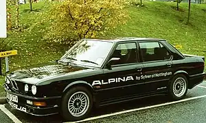 Logotype Alpina sur une B9 3.5