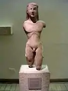 Kouros d'Orchomène. British Museum, BM474.