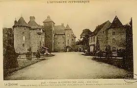 Château de Cordès près d'Orcival cliché BNU