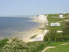 Les falaises vers Ault, vues du Bois-de-Cise.