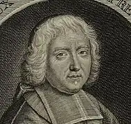 Portrait de Bossuet publié par Desrochers en 1699, tome I