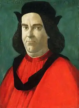 Sandro Botticelli,Portrait de Lorenzo di Ser Piero Lorenzi, vers 1492