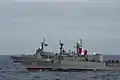 Le BAP Ferré et le BRP Andrés Bonifacio durant RIMPAC 2018.