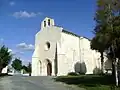 Façade de l'église romane de Boutenac.