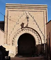 L'entrée intérieure (ouest) de Bab Debbagh (face à la ville).