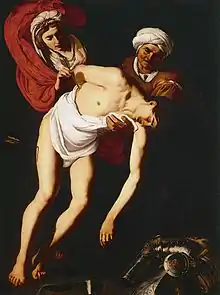 Saint Sébastien assisté de Sainte Irène et de sa servante, Dirck van Baburen, v. 1615.