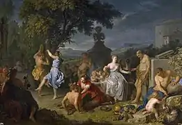 Bacchanale, 1719, huile sur toile, 125 × 180 cm, musée du Prado, Madrid.