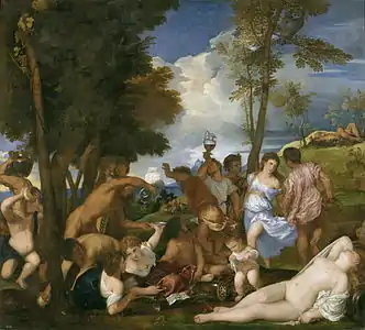 La Bacchanale des Andriens1518-1519, Prado