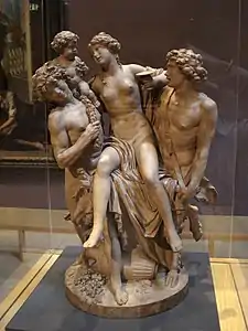 Bacchante portée par un satyre et un bacchant, 1795, terre cuite, Pasadena, Norton Simon Museum.