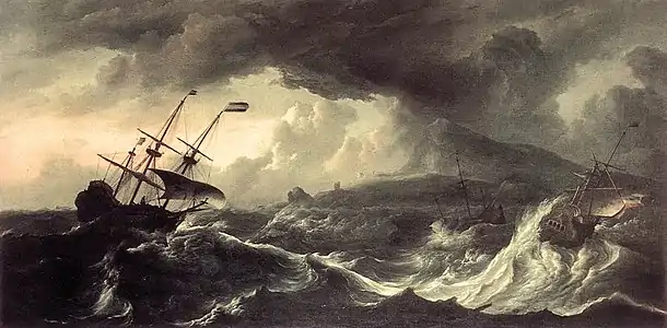 Tempête sur une côte montagneuse, 1670-1675Musée Old Masters, Bruxelles