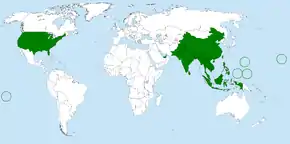 Description de l'image Bactrocera dorsalis distribution.PNG.