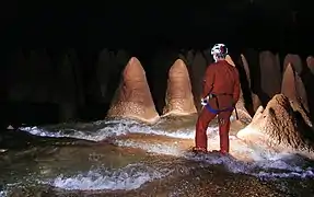 Cônes dans la Garganta do Bacupari, Sao Desiderio, Bahia, Brésil.