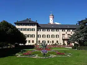 Le château de Bad Hombourg, résidence d'été du Kaiser Guillaume II.
