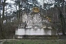 La pierre des armes du château de Weilburg