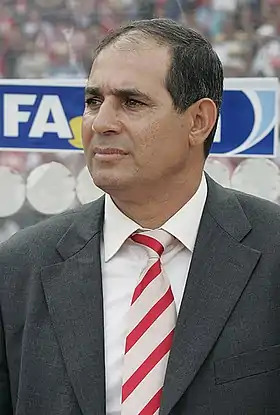 Badou Zaki, sélectionneur de l'équipe nationale (2002-2005).