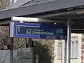 L'annonce du prochain train sur le quai 1.