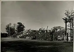 La gare de Sniatyn détruite pendant la Première Guerre mondiale