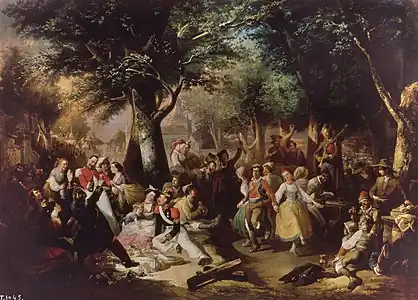 Bal champêtre à Virgen del Puerto, 1855, Madrid, Musée du Prado.