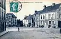 Bain-de-Bretagne : la Place Saint-Martin au début du XXe siècle (carte postale).