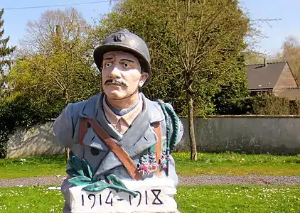 Buste de poilu (monument aux morts)