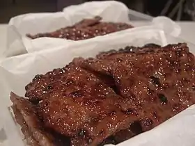 Bakkwa chinois (viande séchée) à base de porc