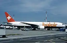 Boeing 767-300ER de Balair en 2001.