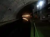 Canal à l'intérieur du bunker sous-marin Balaklawa