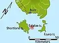Carte montrant l'archipel des Shortland