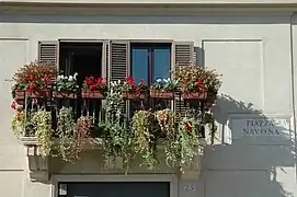 Un balcon sur la Piazza Navona, Rome
