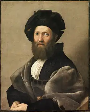 Portrait de Baldassare Castiglione1514-1515, musée du Louvre.