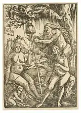 Hans Baldung Grien, Les trois Parques (1513), gravure sur bois.