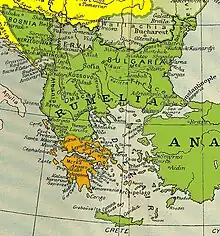 La Thrace ottomane entre 1840 et 1878.