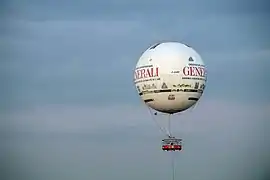 Le nouveau ballon Generali blanc, en 2019.