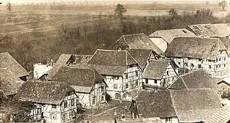 Le village durant la Première Guerre mondiale.