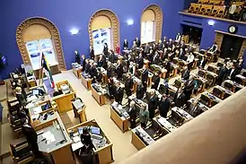 Session du Riigikogu en 2011.