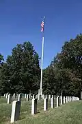Drapeau, cimetière national de Baltimore, septembre 2016