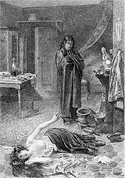 La mort d'Esther de Gaston Bussière.