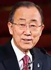 Ban Ki-moon (2016), secrétaire général de l’Organisation des Nations unies