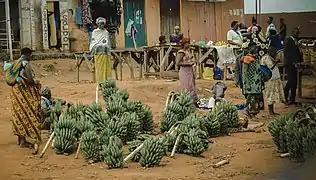 Marché aux bananes à Manyovu.