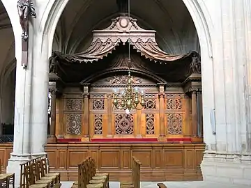 Banc d'œuvre royal de l'église Saint-Germain-l'Auxerrois de Paris.