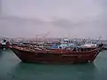 Un bhum converti en diesel à Bandar Kong, ville portuaire d'Iran.