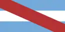 Drapeau de la province argentine d'Entre Ríos, rappelant le drapeau d'Artigas