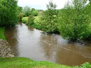 Le Bandiat en aval du pont d'Ars.