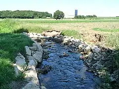 Les Pinonnes, gouffre final du Bandiat, en juin.