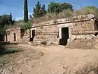Ruines de la nécropole de Banditaccia.