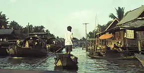 Khlong de Krungthep (Bangkok) en 1965